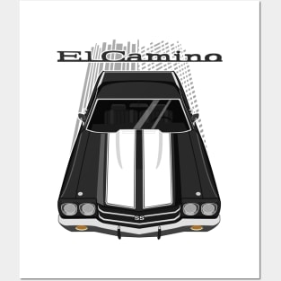 Chevrolet El Camino SS 1970 - black Posters and Art